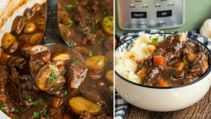 Easy Crockpot Beef Bourguignon Recipe