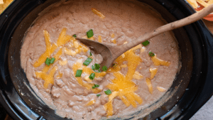 Easy Crockpot Refried Beans Recipe