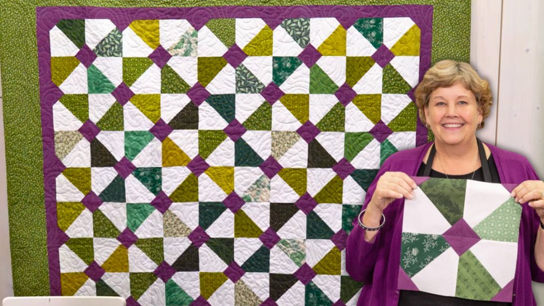 Easy English Garden Quilt With Jenny Doan - DIY Joy