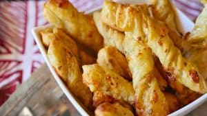 Easy Puff Pastry Cheese Twists