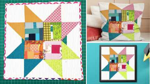 Easy Starry Mosaic Mini Quilt Tutorial | DIY Joy Projects and Crafts Ideas