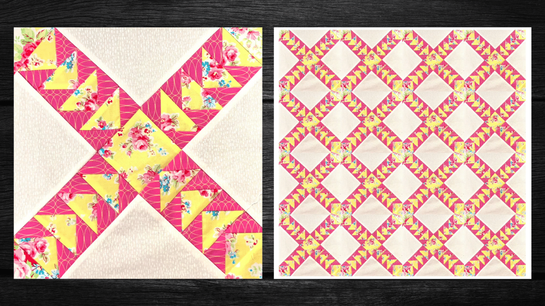 Easy Wild Goose Chase Quilt Block Tutorial | DIY Joy Projects and Crafts Ideas