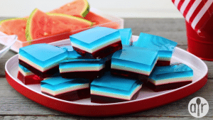 Easy-to-Make Fourth of July Layered Gelatin