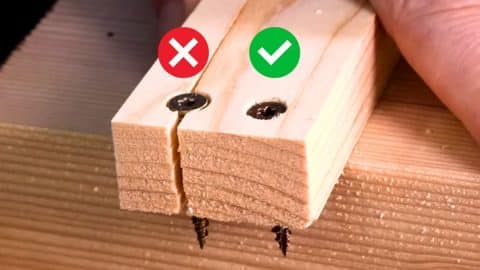 How to Drive Screws (Without Splitting Wood) | DIY Joy Projects and Crafts Ideas