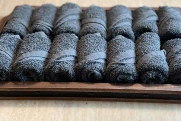 How to Roll Face Towels Like in Hotels