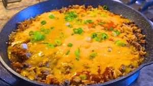 One-Pan Beef & Rice Enchilada Recipe