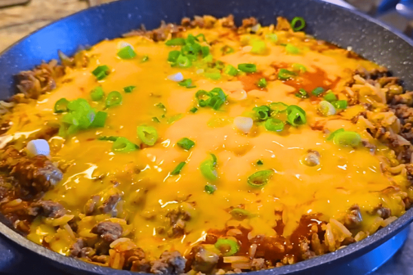 One-Pan Beef & Rice Enchilada Recipe