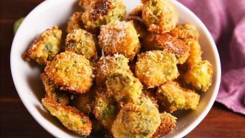 Parmesan Crusted Brussesl Sprouts | DIY Joy Projects and Crafts Ideas