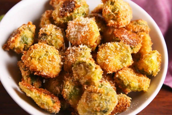 Parmesan Crusted Brussel Sprouts