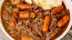 Super Easy Slow Cooker Pot Roast Recipe