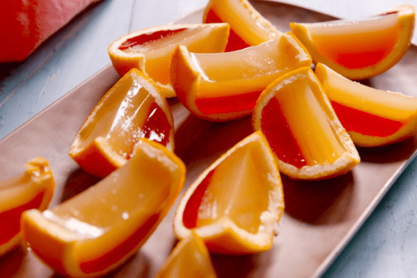 Super Easy Tequila Sunrise Jell-O Shots Recipe