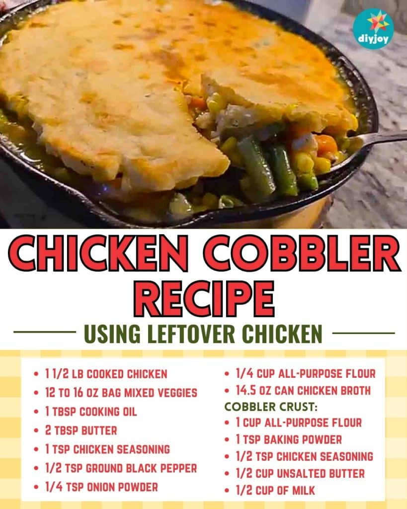 Chicken Cobbler Using Leftover Chicken