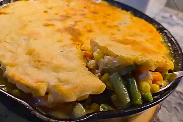 Chicken Cobbler Using Leftover Chicken