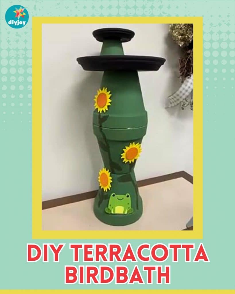 DIY Terracotta Birdbath