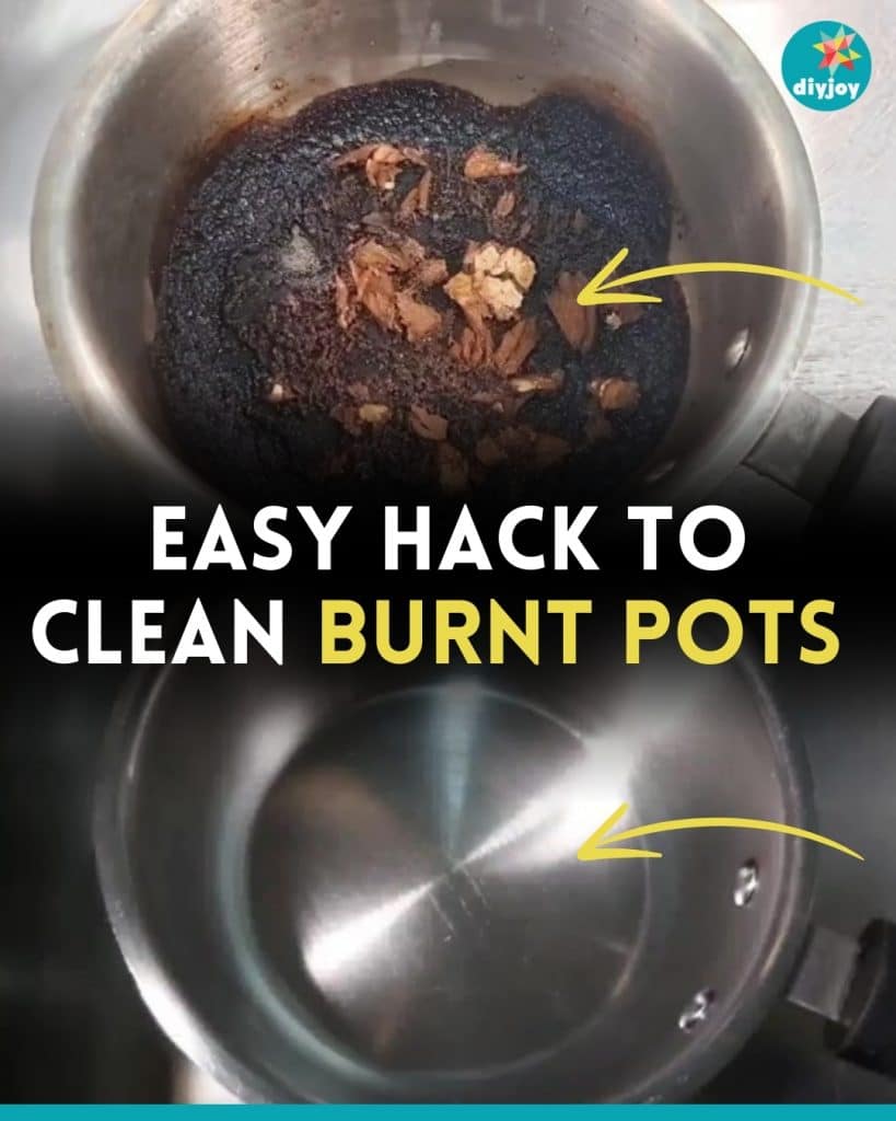 Easy Hack to Clean Burnt Pots 