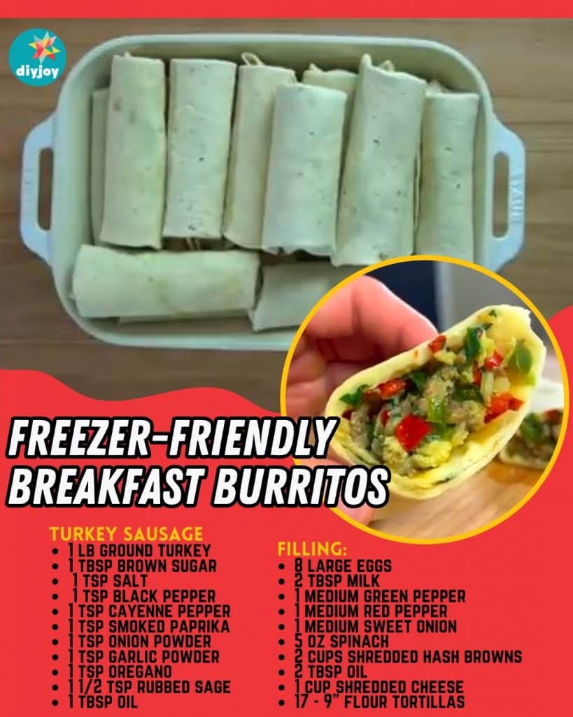 Freezer-Friendly Breakfast Burritos Recipe