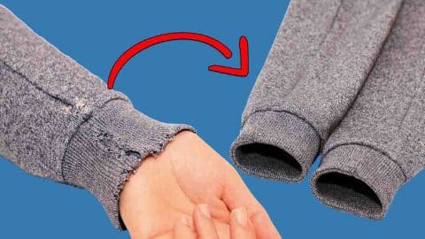How to Fix Worn Cuffs and Sleeves in 5 Minutes | DIY Joy Projects and Crafts Ideas