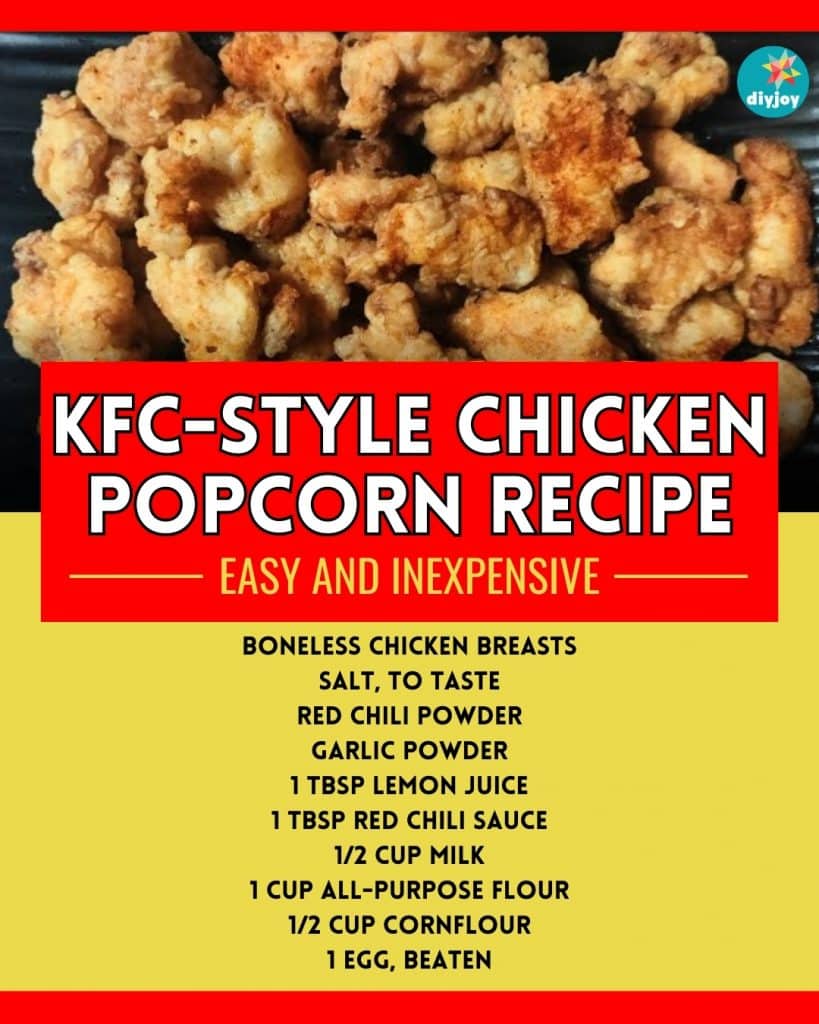 KFC-Style Chicken Popcorn Recipe