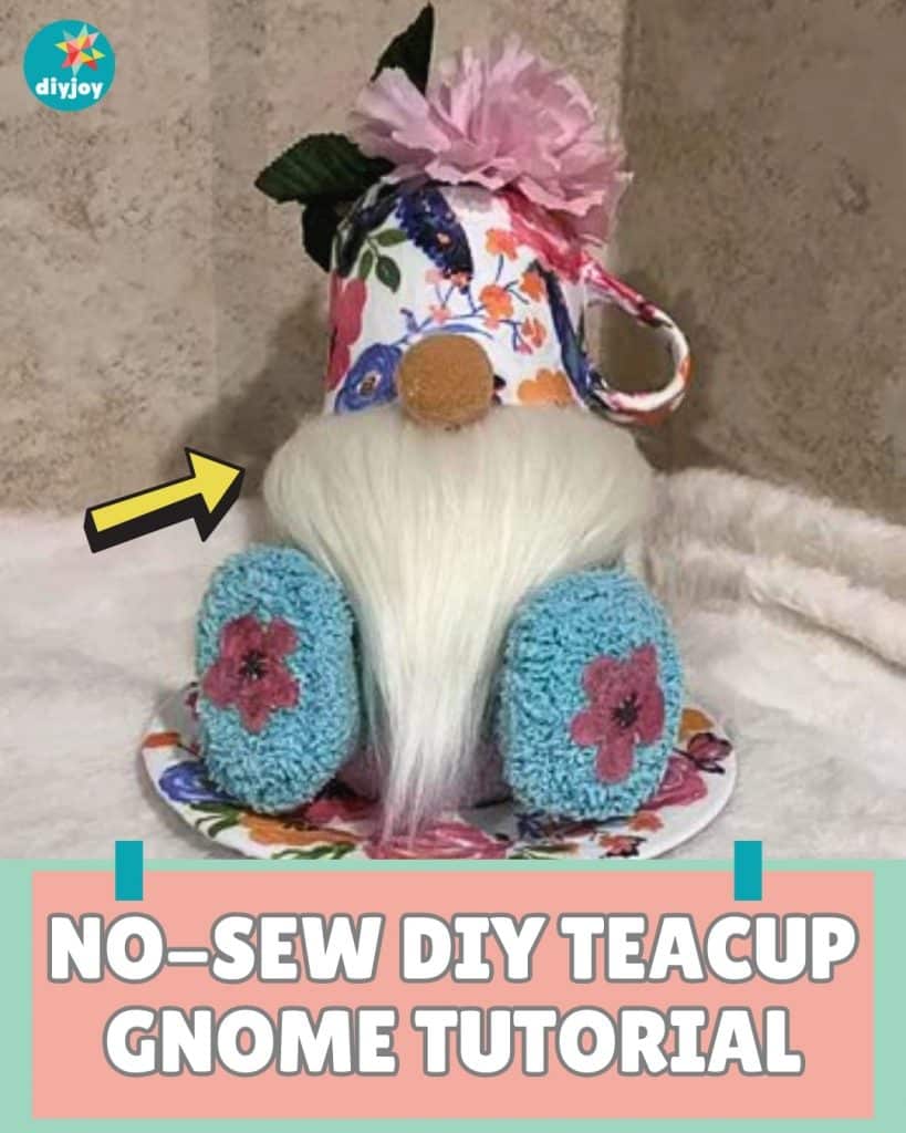 No-Sew DIY Teacup Gnome Tutorial