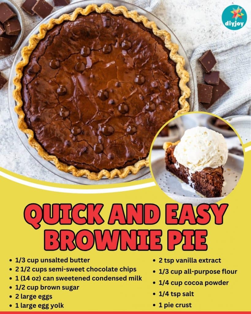 Quick and Easy Brownie Pie
