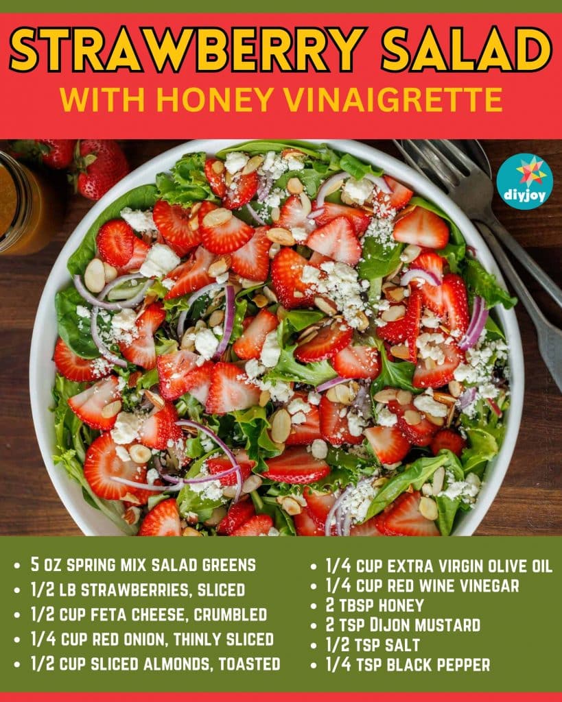 Strawberry Salad with Honey Vinaigrette