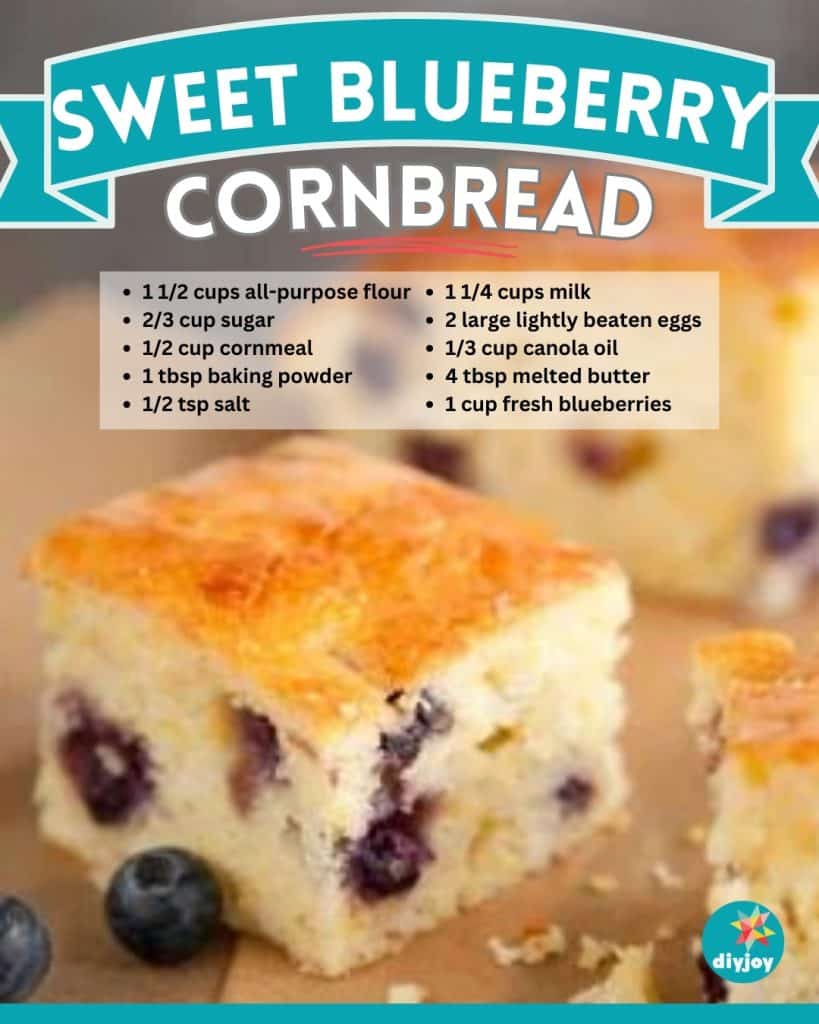 Sweet Blueberry Cornbread Recipe