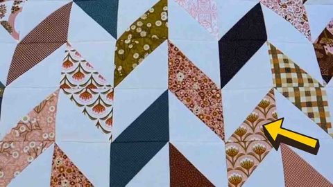 Two Charm Pack Herringbone Quilt | DIY Joy Projects and Crafts Ideas