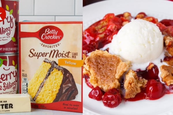 3-Ingredient Cherry Dump Cake