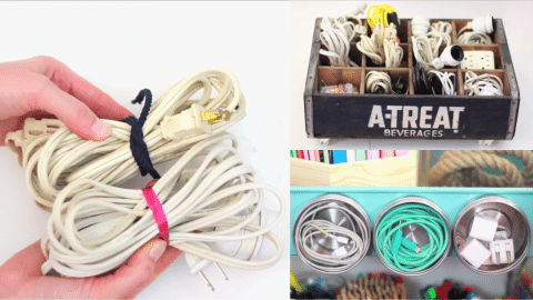 5 Wire Organization Hacks from Experts | DIY Joy Projects and Crafts Ideas