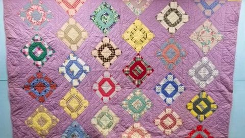 Broken Wheel Vintage Quilt Block | DIY Joy Projects and Crafts Ideas