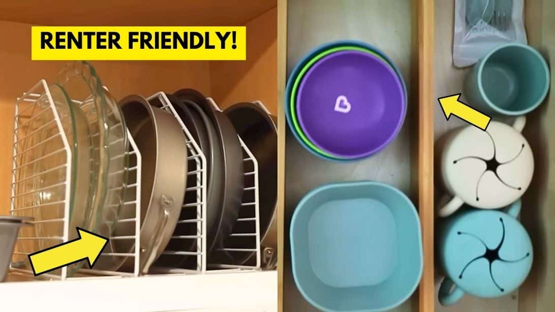 9 Budget and Renter-Friendly Kitchen Organization Tips | DIY Joy Projects and Crafts Ideas