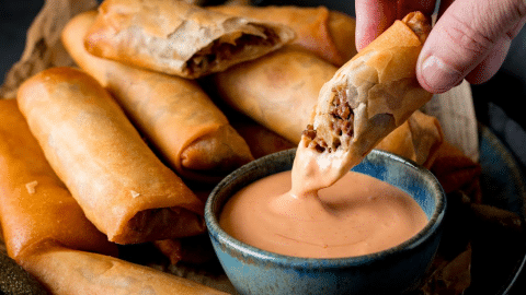 Crispy Cheeseburger Spring Rolls Recipe | DIY Joy Projects and Crafts Ideas