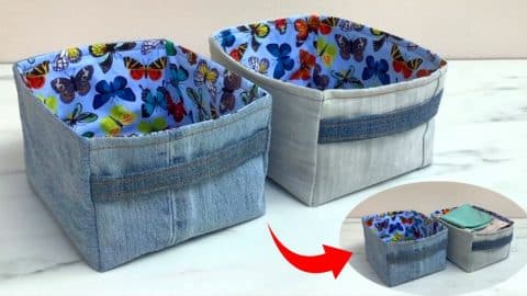 DIY Denim Box Tutorial | DIY Joy Projects and Crafts Ideas