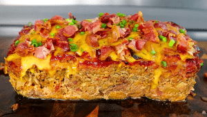 Easy Bacon Cheeseburger Meatloaf Recipe