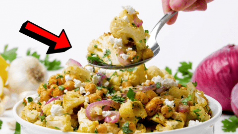 Easy Cauliflower Salad with Lemon Tahini Dressing Recipe | DIY Joy Projects and Crafts Ideas