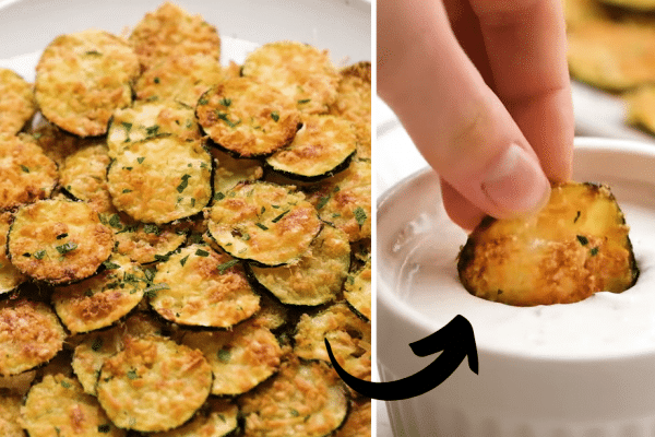 Easy & Crispy Baked Zucchini Chips Recipe