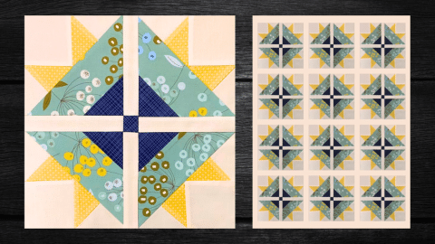 Easy Cross & Crown Quilt Block Tutorial | DIY Joy Projects and Crafts Ideas