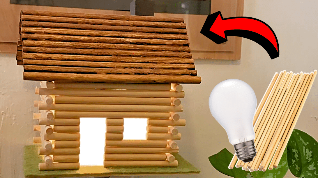 Easy DIY Cabin Night Light Tutorial | DIY Joy Projects and Crafts Ideas