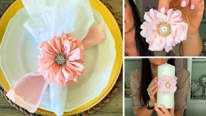 Easy No-Sew Fabric Flowers Tutorial