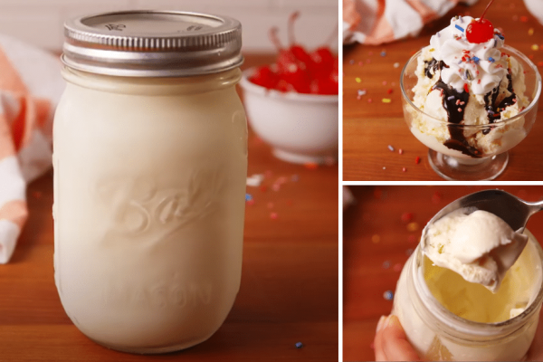Easy-to-Make Mason Jar Ice Cream