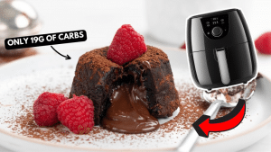 Healthy Air Fryer Chocolate Lava Cake Recipe