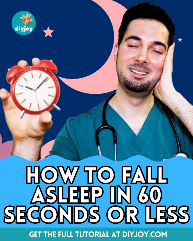 How to Fall Asleep in 60 Seconds or Less DIY Joy