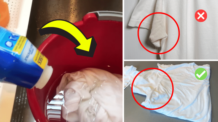 How to Get Rid of Sweat Stains on White Shirt - DIY Joy