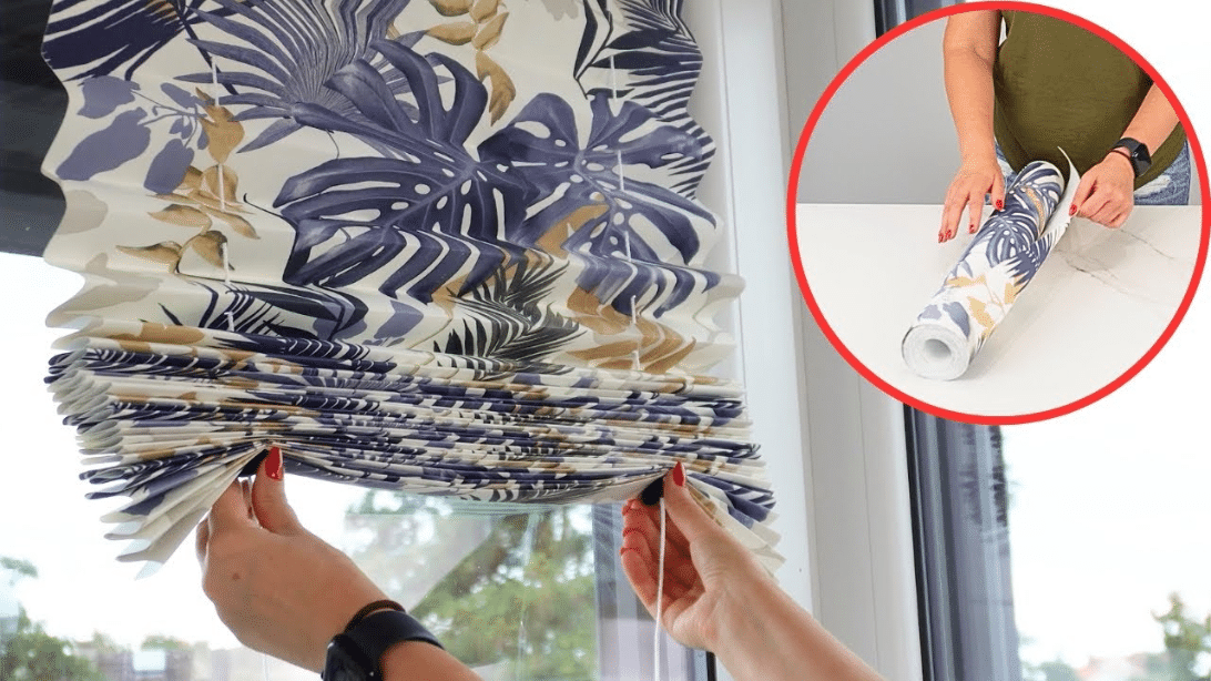 How to Make Blinds Using Wallpaper | DIY Joy Projects and Crafts Ideas