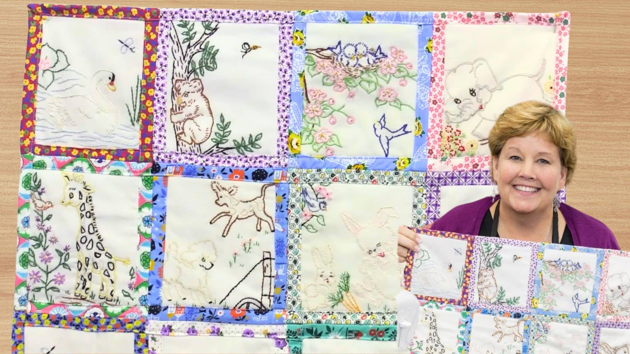 Quilt As You Go Any Block With Jenny Doan | DIY Joy Projects and Crafts Ideas