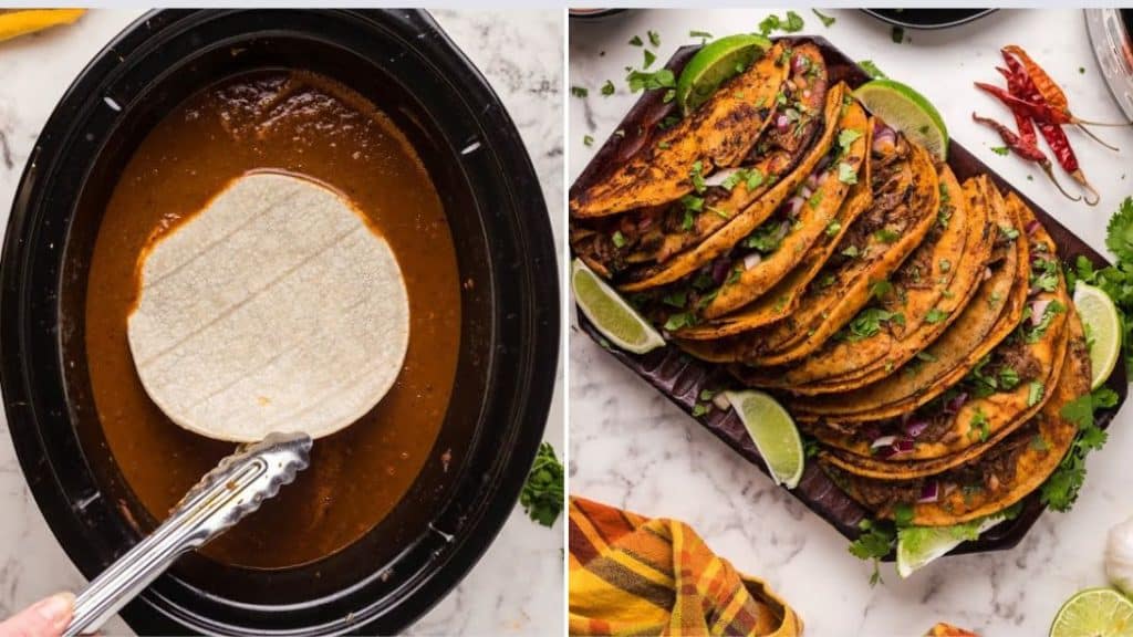 Slow Cooker Birria Beef Tacos Recipe
