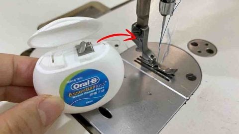 A Clever Sewing Hack Using Dental Floss | DIY Joy Projects and Crafts Ideas