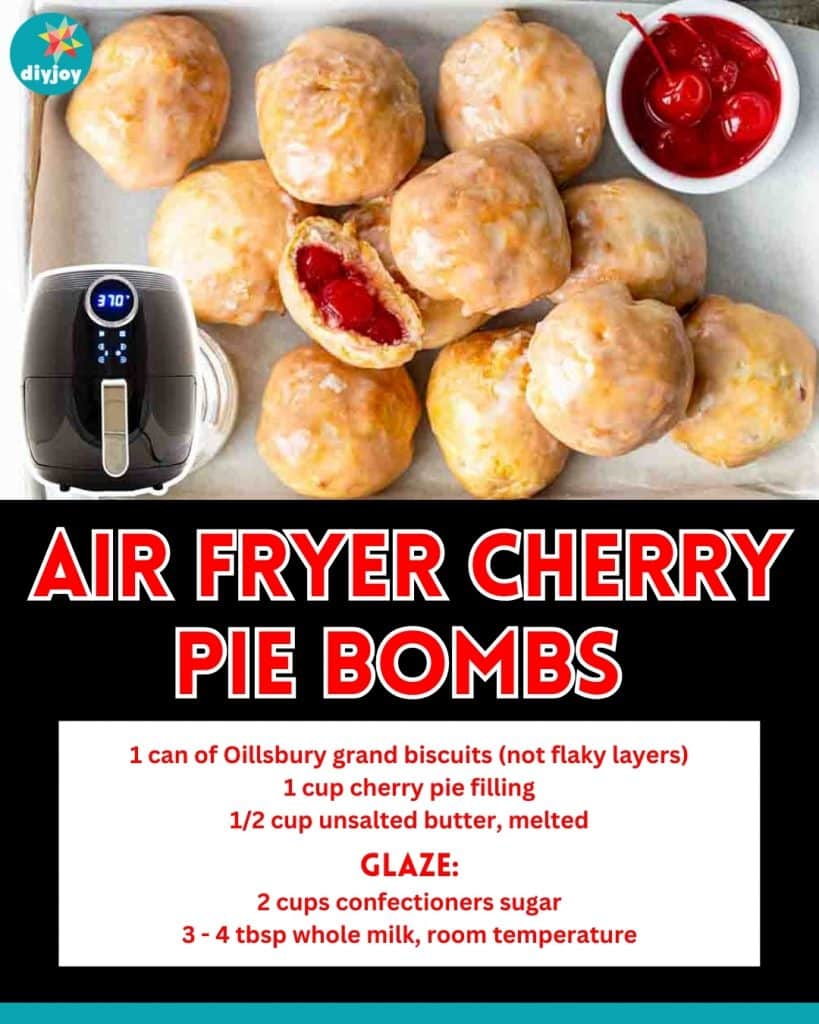 Air Fryer Cherry Pie Bombs 