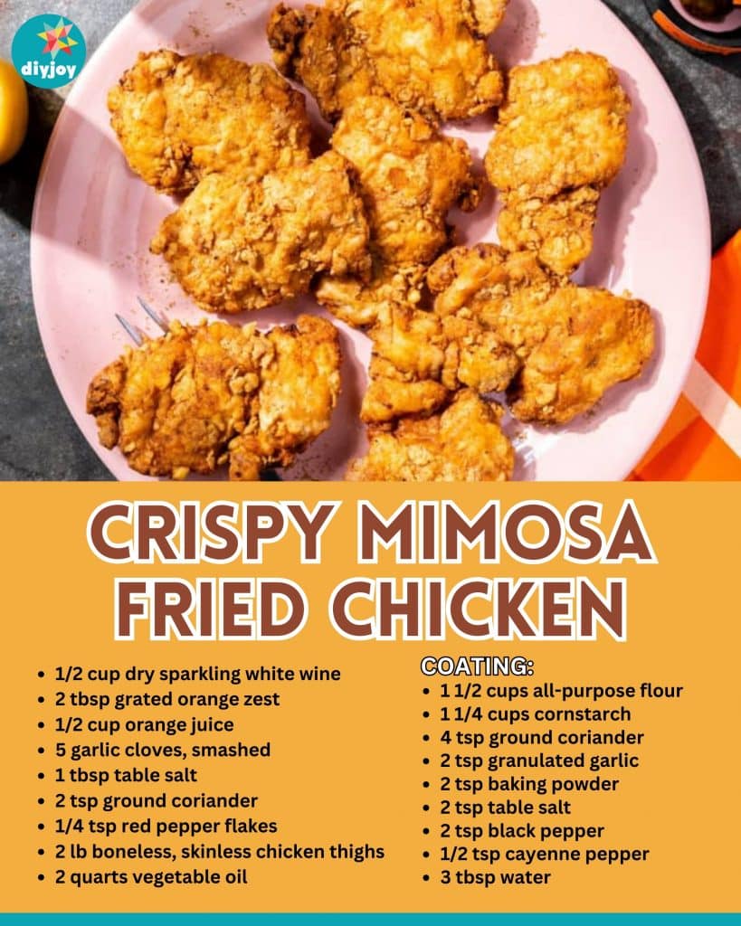 Crispy Mimosa Fried Chicken Recipe