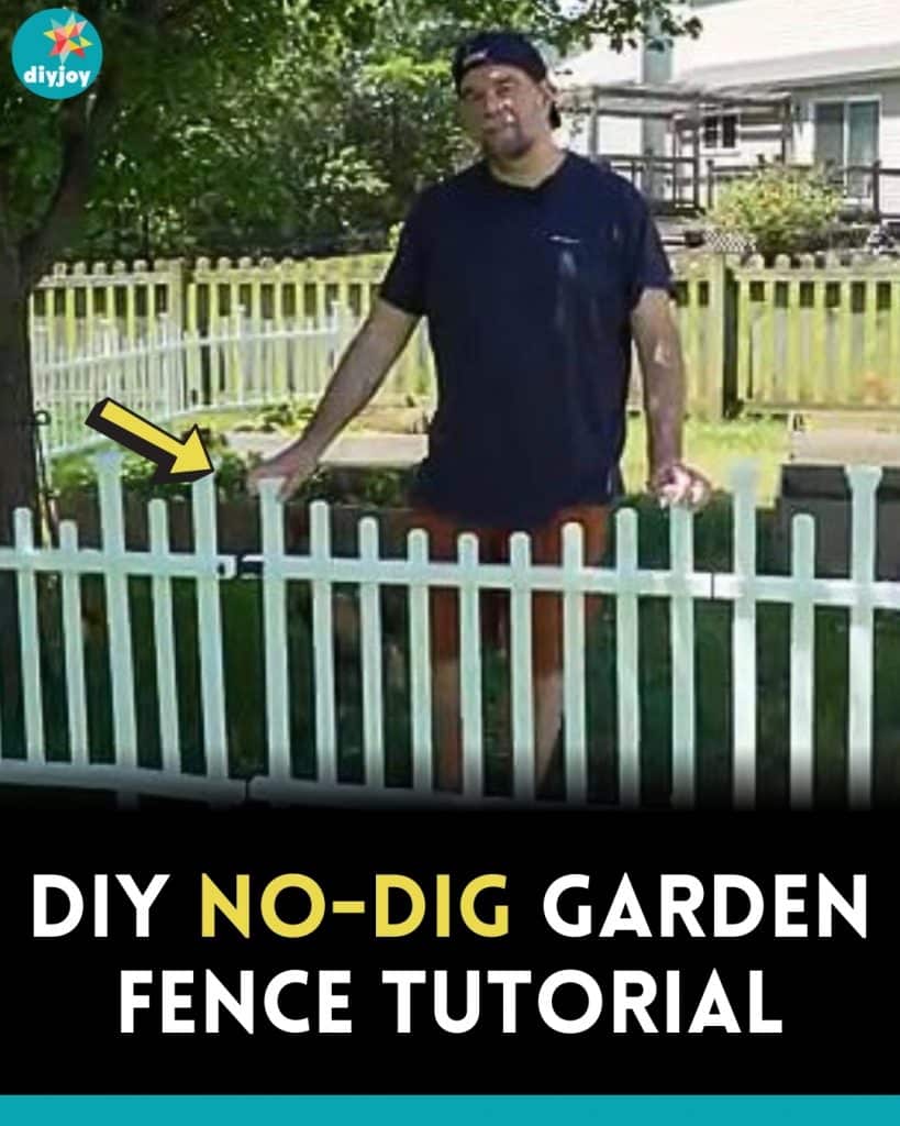 DIY No-Dig Garden Fence